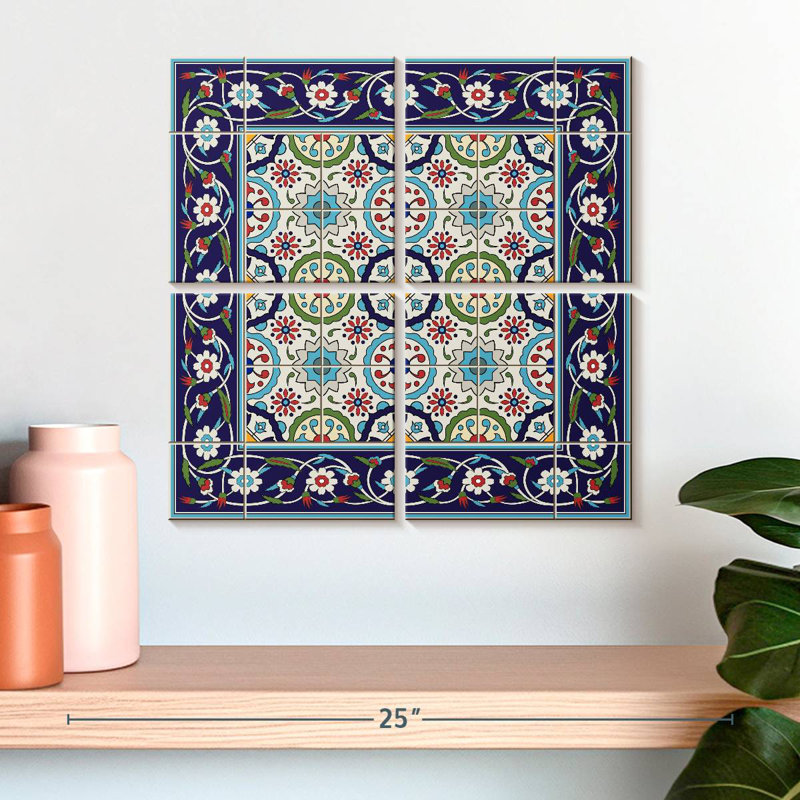 Kerner Arabesque Tiles, 18'' H x 18'' W