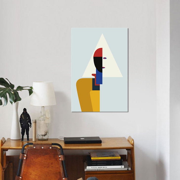 « inconnu », impression sur toile, H 40 po x l 26 po x P 1,5 po, Toile tendue, Pas de tapis
