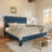 Upholstered Platform Bed with Modern Design Headboard, No Box Spring Needed-550745397-644360015