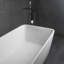 Baignoire de trempage autoportante à surface solide de 67 pouces pour salle de bain