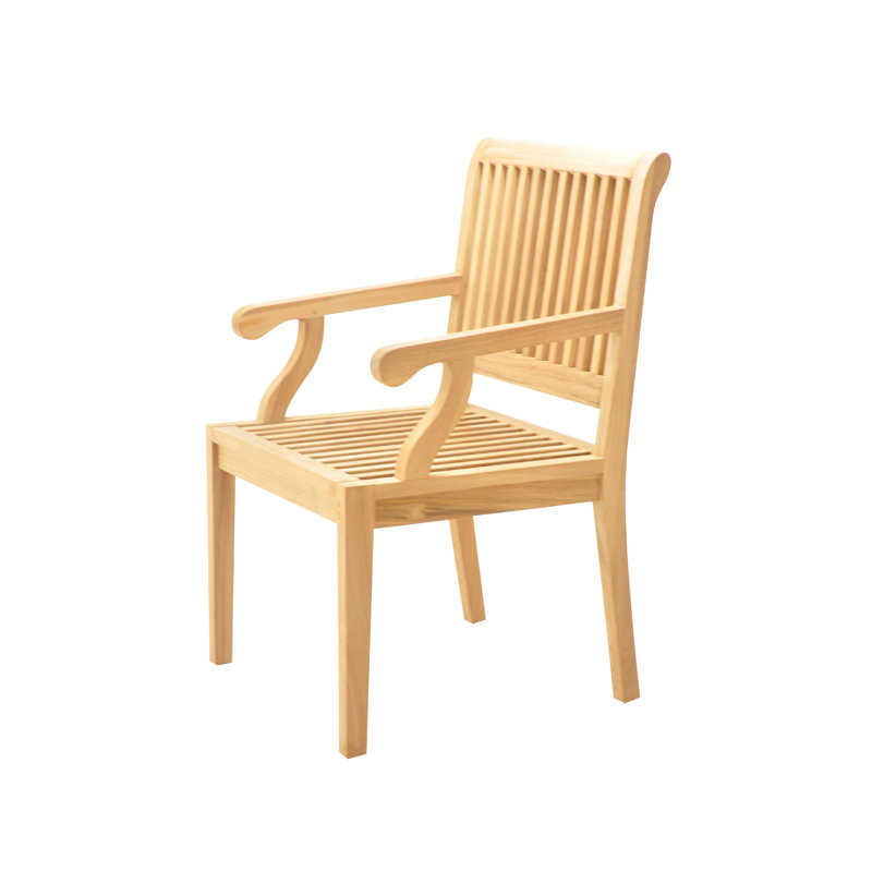 7 Pcs Grade-A Teak Wood Dining Set: Warwick Console Folding Rectangle Table And 6 Sack Arm Chairs #11SK1506, 6