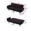 Canapé-lit futon convertible avec pattes en bois