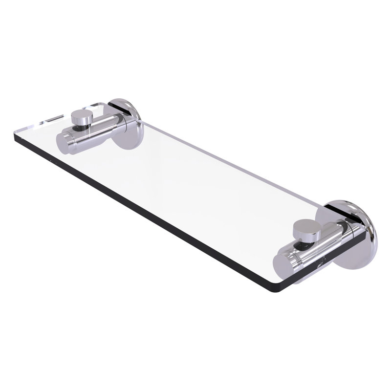 Marnell Bracket Shelf, 16", Polished Chrome