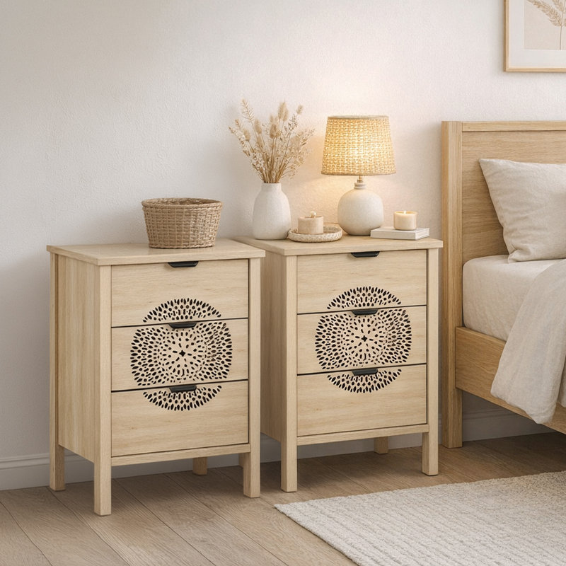 40 cm W Bedside Table