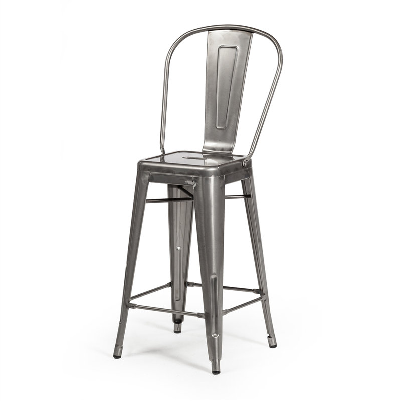 Tabouret de bar 30 po Cazzie, Métal industriel