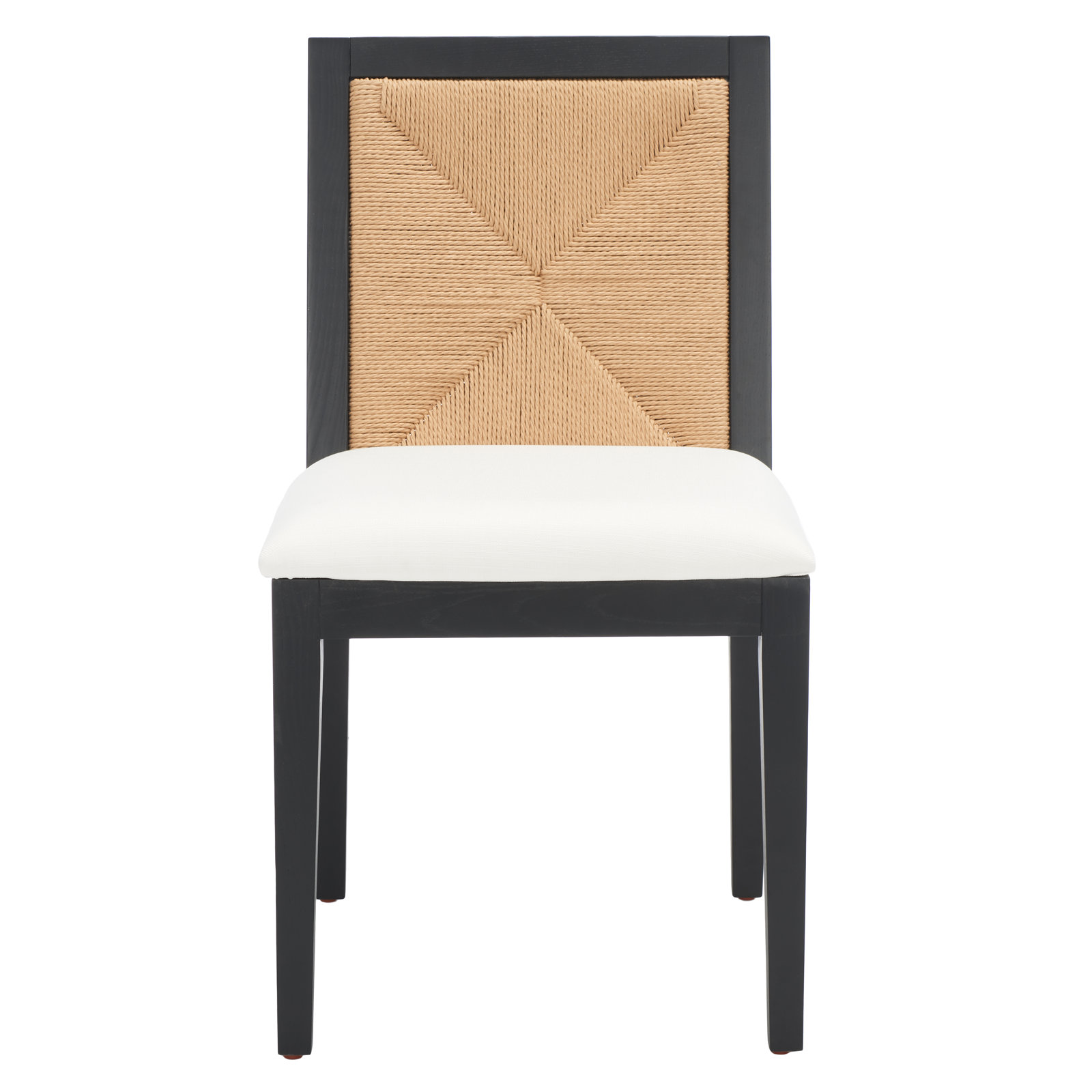 Hudgins Linen Oak Dining Armchair, Black