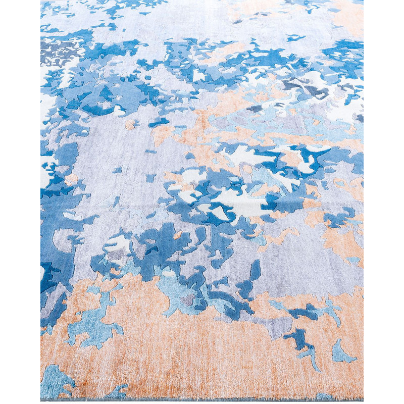Overdyed One-of-a-Kind 8' 2" X 10' 1" Hand Knotted Area Rug