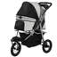 Poussette pour animaux 3 roues pliable pour chien avec roues en caoutchouc 12 po-132273670