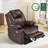 Courtois Medium Power Recliner Lift Chair with Massage and Heat, Faux Leather-1904914341