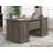 Double Ped Executive Desk in Pebble Pine