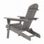 Ensemble de 2 chaises Adirondack pliantes en bois pour l'extérieur avec dossier pré-assemblé, chaise de patio en bois pour patio