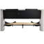 GRAY QUEEN SIZE TRUNDLE PULL OUT DRAWERS STORAGE UPHOLSTERED BED MODERN  DESIGN NO BOX SPRING REQUIRED