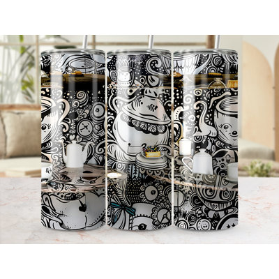 Choose Handmade Tumblers 591 mL Vacuum Insulated Stainless Steel (18/8) Travel Tumbler with Straw