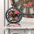 Desk wooden Clock Round 10 inches with Real Moving Gears (Transformable into a Wall Clock - detachable base) Canada Collection-1049897949