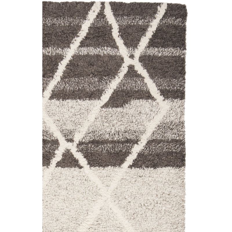Probst Hand Tufted Wool Geometric Rug, Rectangle 5' x 8'