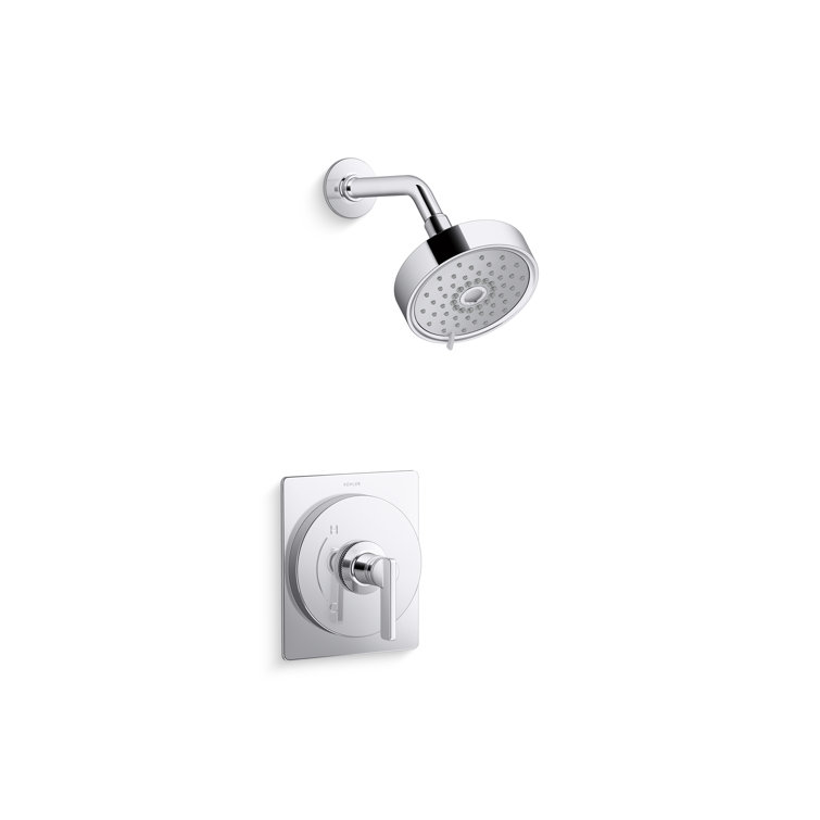 KOHLER Castia By Studio McGee Rite-Temp Tub & Shower Faucet Trim Kit 2.5 GPM in Polished Chrome