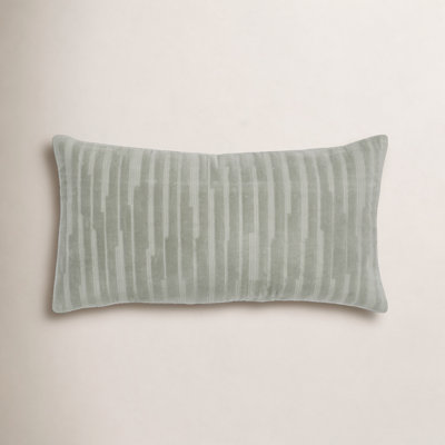 Zorina Embroidered Cotton Throw Pillow