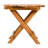 - Finished Foldable Wood End Table, Space Saving, Multi Use As Bedside Nightstand Stand