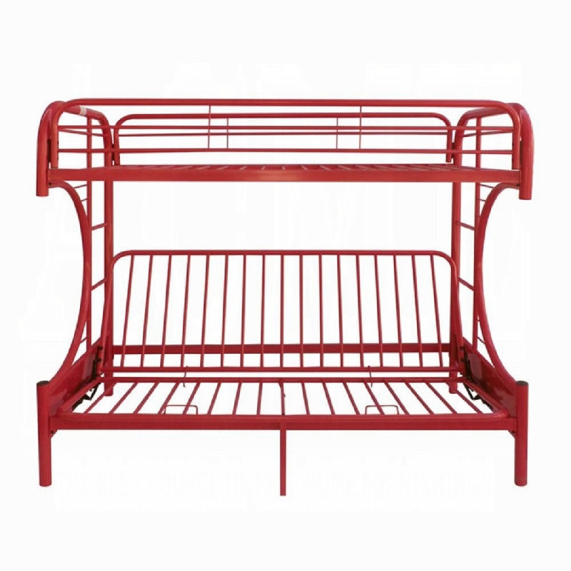Lit superposé simple Futon Awez, Rouge