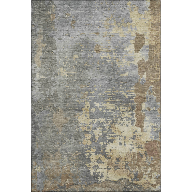 Premium Machine Washable Mehara AMF1702 Abstract Rug