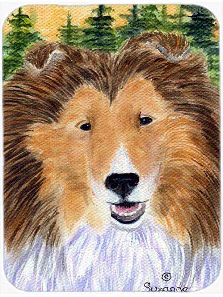 Caroline's Treasures Sheltie Glass Cutting Board