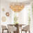 20" Modern 4-Layer Woven Hemp Rope Chandelier