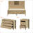 Farmhouse Bedroom Set, 3 Piece Bedroom Set with Charging Station-1557021548-1557023890