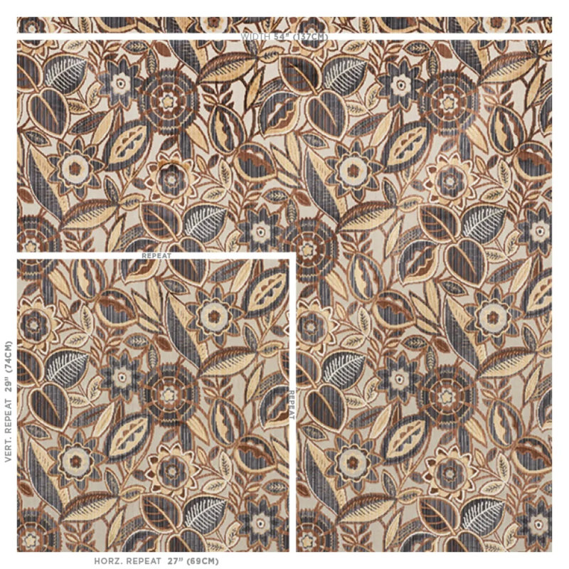 Garland Velvet Fabric, Neutral