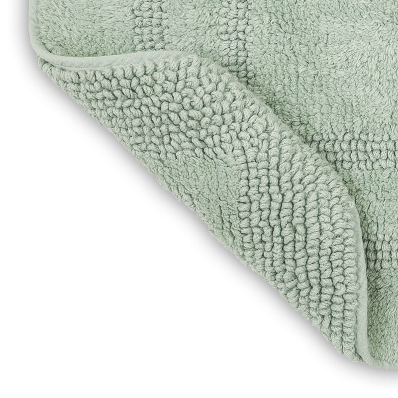 Tapis de bain lavable à la machine Kail, L 24 po x L 60 po, Verre d'eau