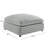 Jenny Plush Polyester 40 In. Square Ottoman