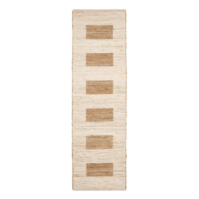 Milo Ivory Handwoven Jute/Cotton Rug