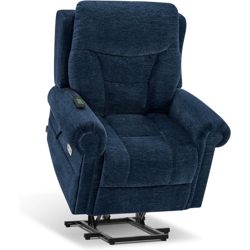 Gordian Lift Assist Recliner with Massager, Blue