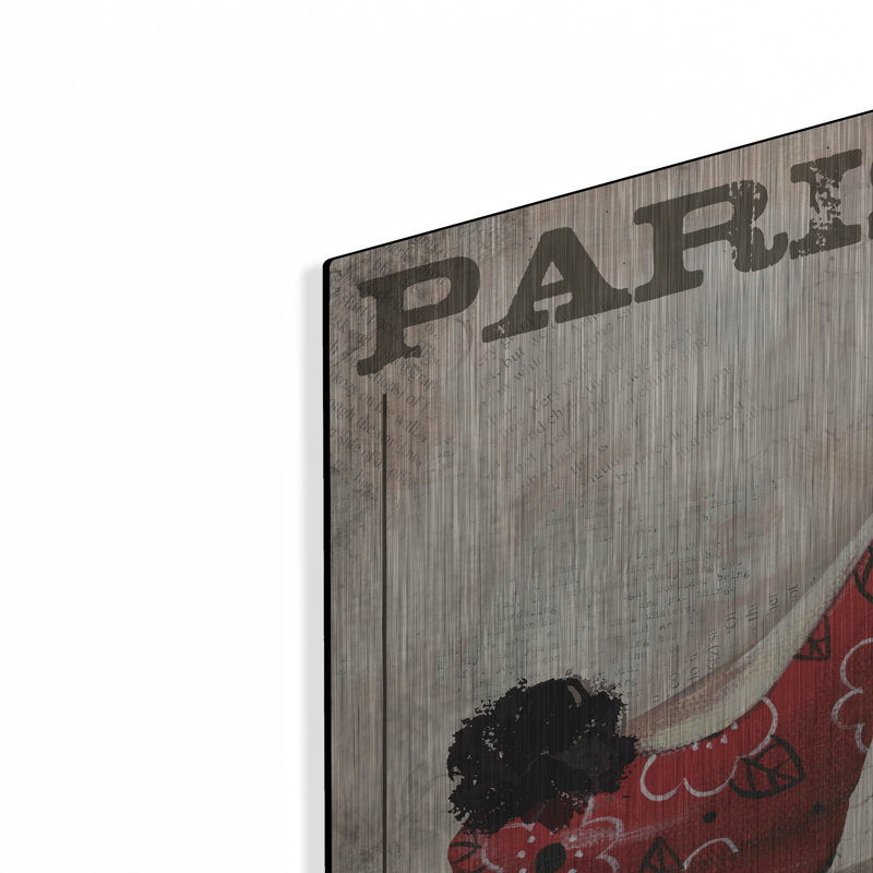  «Paris Style» par Fiona Stokes-Gilbert, art mural en métal, 24 po x 24 po, H 24 po x l 24 po