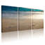 Plage, vagues de l'océan, coucher de soleil, horizon de sable, ensemble de 3 impressions sur toile-1701631164