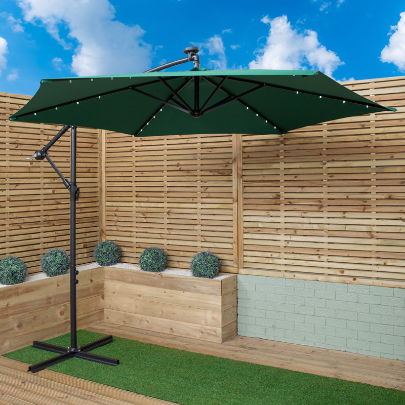 Samuel Alexander Cantilever Parasol, Green, 300cm W x 300cm D
