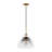 Rubenia 1 - Light Brass Dome Pendant