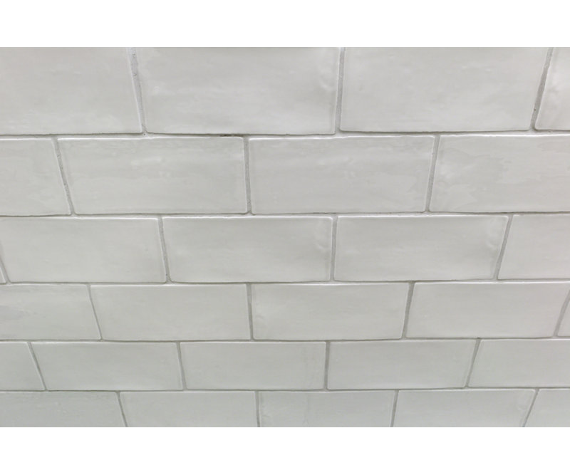 Barcelona 3x6 Blanco Polished Ceramic Subway Wall Tile (5.38 Sq. Ft. / Case), Gris