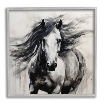 Abstraction du cheval noir