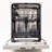 24" 46dBA Built-in Button Dishwasher with Delay Wash and Adjustable Racks