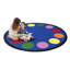 Tapis bleu éducatif touffeté à pois-1449476691