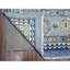 Tapis oriental en laine noué à la main bleu 9 pi x 12 pi Peshawar