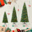 Arbre de Noël artificiel 4,5 pi avec 150 lumières DEL, 398 branches-2027148223