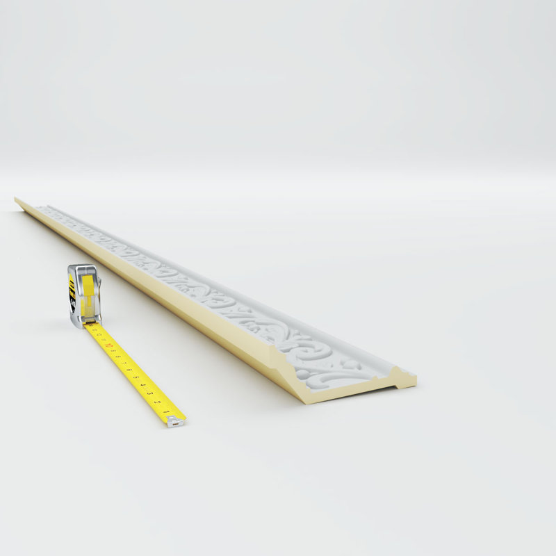 Kent 94.5" White Polyurethane Crown Moulding