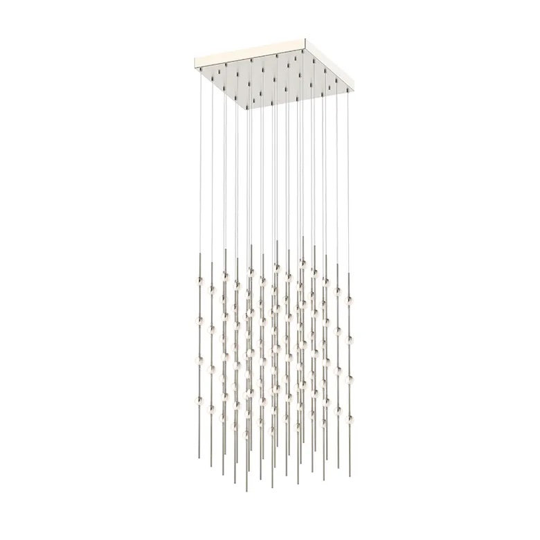 Constellation 100 - Light LED Pendant, White, Satin Nickel, 2700K