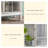 Modern White Glass Solid Wood Display Stand