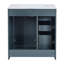 Ensemble de meuble-lavabo 30 po avec lavabo en céramique, armoire de rangement en bois massif, ensemble de meuble-lavabo autoportant avec 3 tiroirs et portes à fermeture douce-1234383141