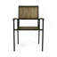 Chaise en bois et métal Bridget, ensemble de 2