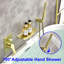 Garniture de robinet de cascade murale à poignée simple avec douchette