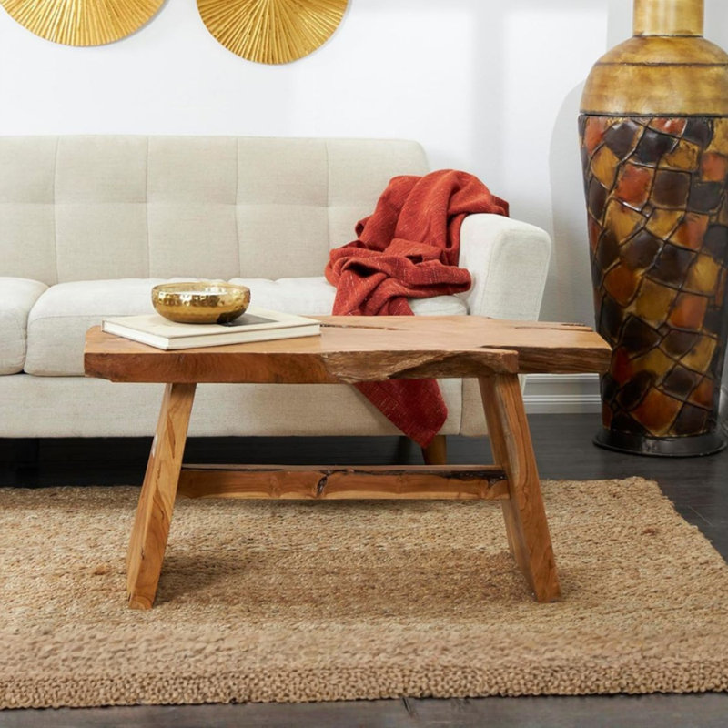 Table basse / banc en teck
