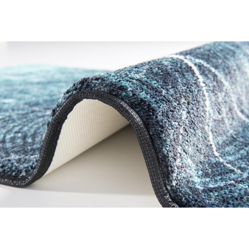 Ensemble de tapis pour salle de bain 2 pièces Waurika, Vert